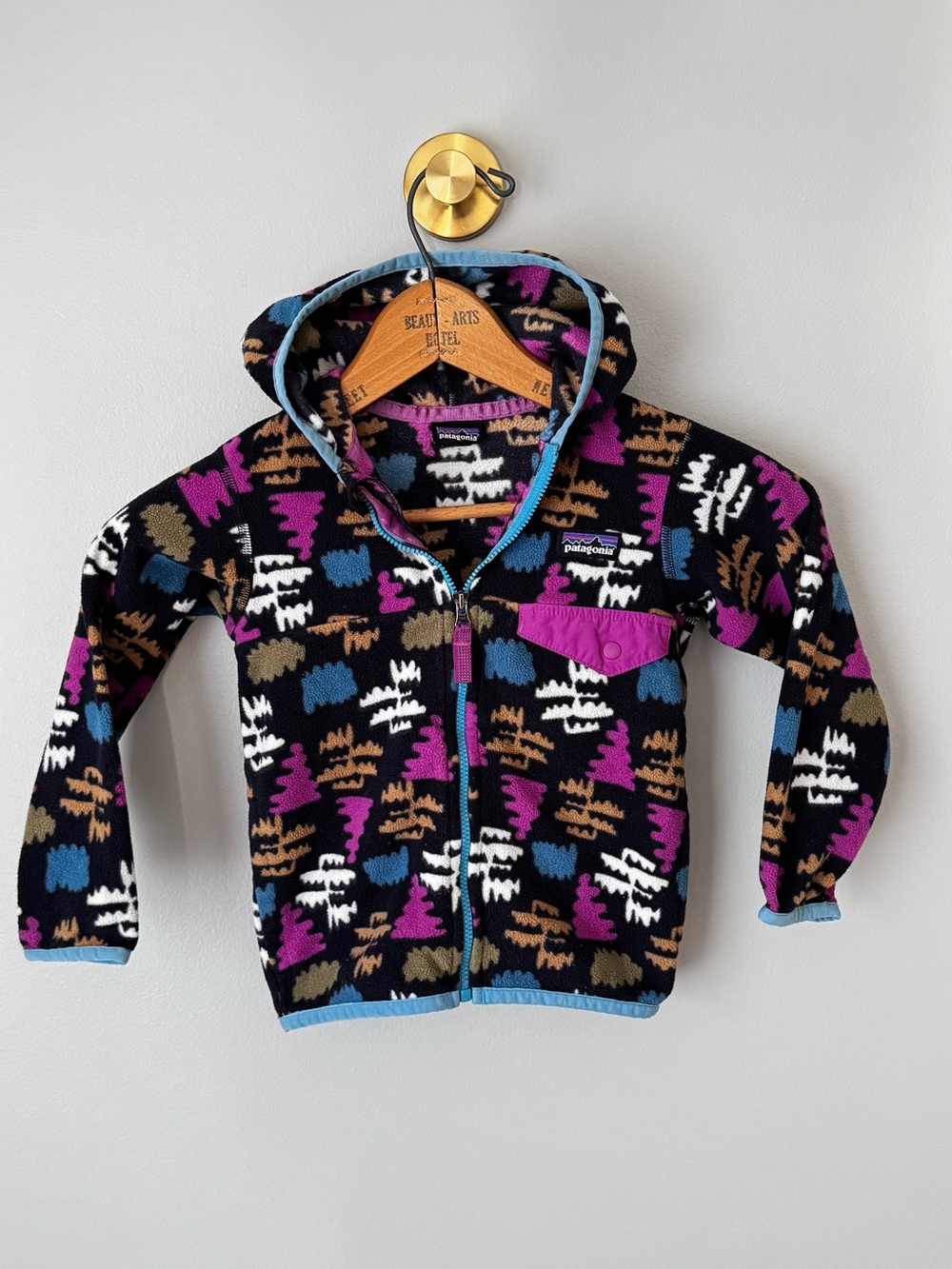 Patagonia Baby Micro D-T Fleece Jacket Fungi Clouds Baby Toddler Size 3T